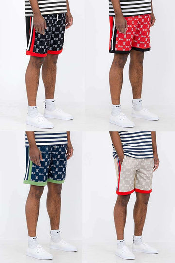 Linked Shorts SP367 – Elastic Waist Drawstring Casual Above Knee Shorts