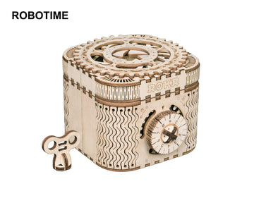 ROKR Treasure Box 3D wooden puzzle assembled view