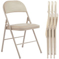 Leather Upholstered Folding Chair