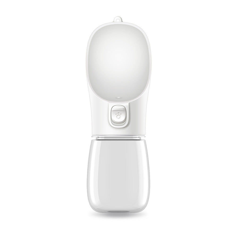 White handheld device with a light