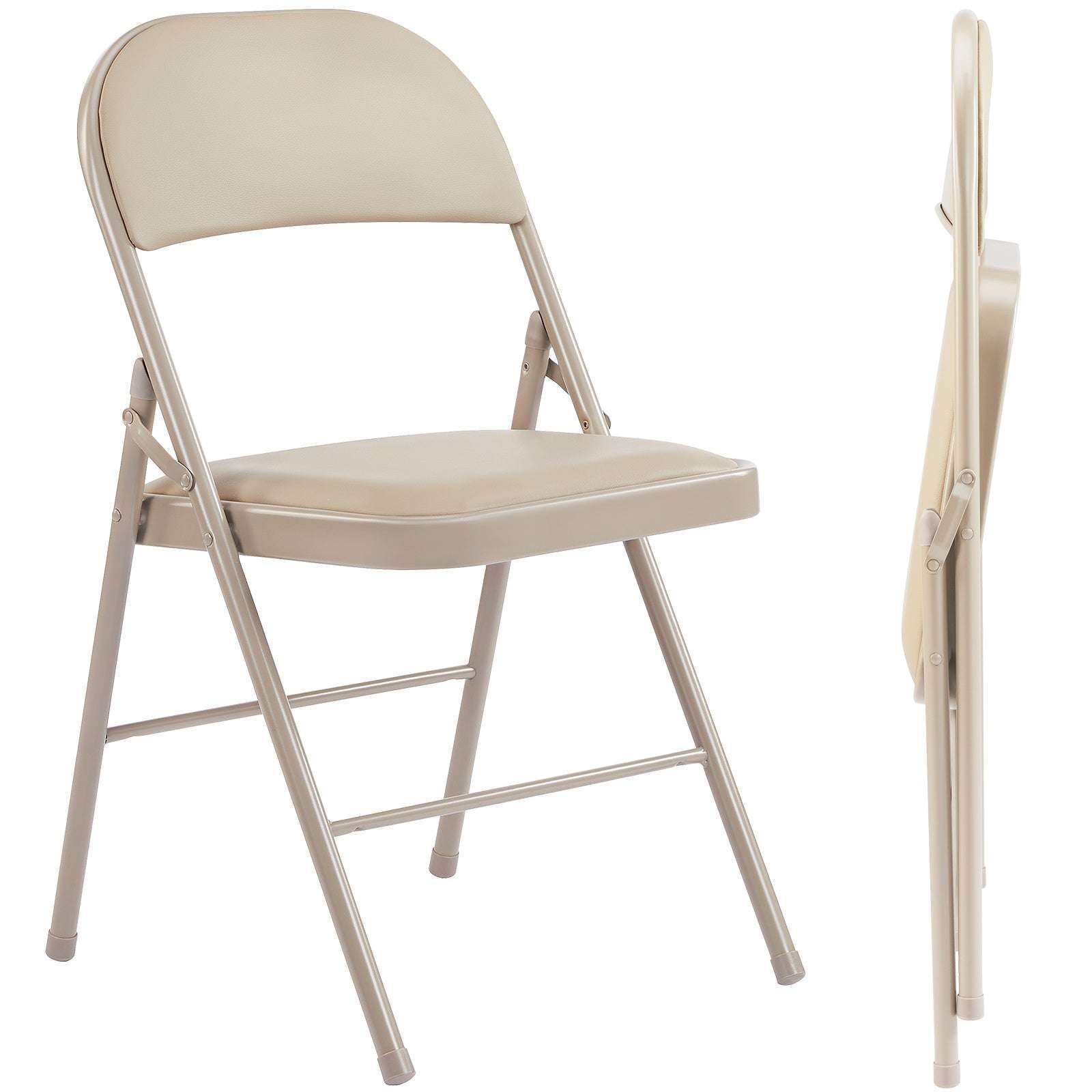 Leather Upholstered Folding Chair