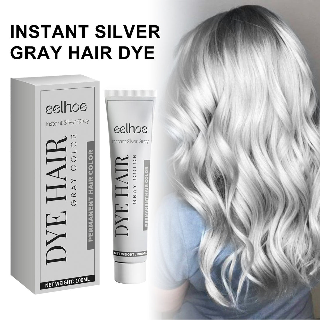 EELHOE Gray Hair Cream Tube – Front View

