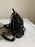 Black backpack Women’s Fashion Travel Backpack – Trendy Large Capacity PU Leather Bag

