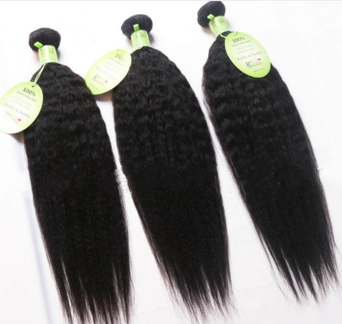 Brazil hair curtain wig Brazilian hair kinky Yaki straight