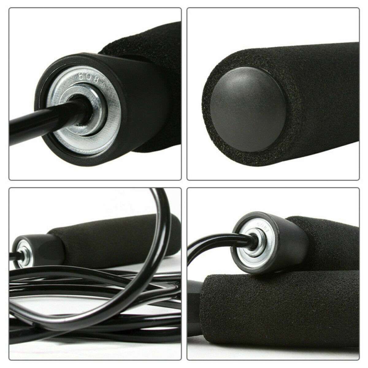 Gym Aerobic Exercise Boxing Skipping Rope Adjustable Bearing Speed Fitness Bearing Rope Tangle-Free Jumping Rope Speed Equipments Skipping Adjustable Skipping Rope