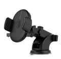 Black car phone holder with suction cup 