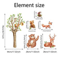 Wall Stickers Decals Animal Jungle Forest Train Kids Room Nursery Decor Peel & Stick