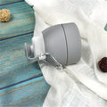 Gray container with a clip
