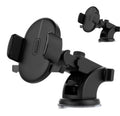 Black car phone holder with suction cup 
