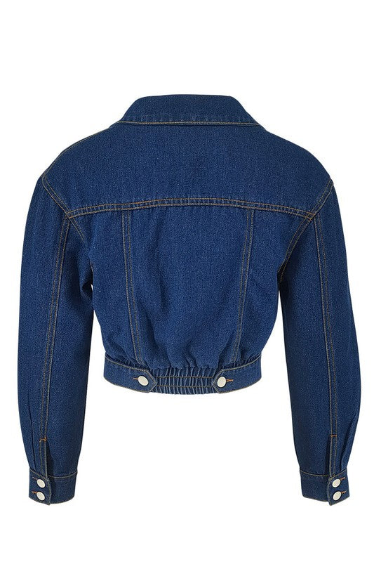 Cotton blend women’s casual fashion jacket