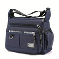 Navy blue shoulder bag Large-Capacity Waterproof Men’s Backpack – Business Casual Multi-Pocket Messenger & Shoulder Bag