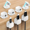 Cable Organizer For Home Office & Car - Cord Management System For Computer, TV, Charging Cables & Headphones - Secure Wire Holder For Desk, Dorm Room & Vehicle-6PCS