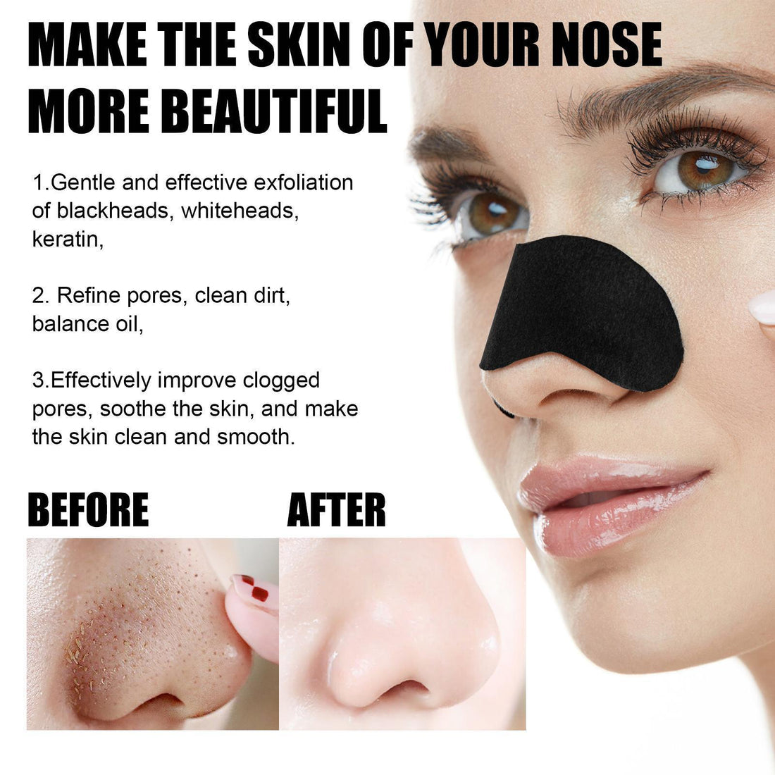 10 Pcs Blackhead Nose Patches pack