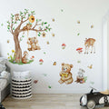 Wall Stickers Decals Animal Jungle Forest Train Kids Room Nursery Decor Peel & Stick