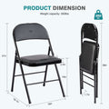 Leather Upholstered Folding Chair