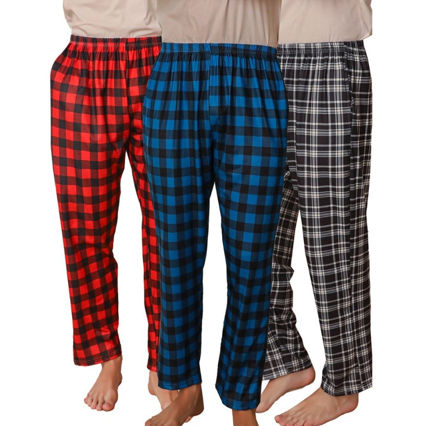 Ice Silk Fabric Single Stripe Pants Style, Pajamas