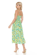 Woman wearing a floral dress