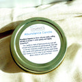 4 oz abundance intention soy candle with citrine crystal top

