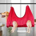 pet grooming hammock harness dual-sided flannel restraint bag