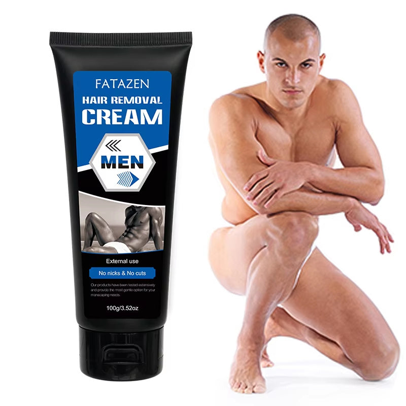 Fatazen Gentle Hair Removal Cream tube on neutral background