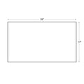 Rectangular area with dimensions 29 inches by 17 inches
