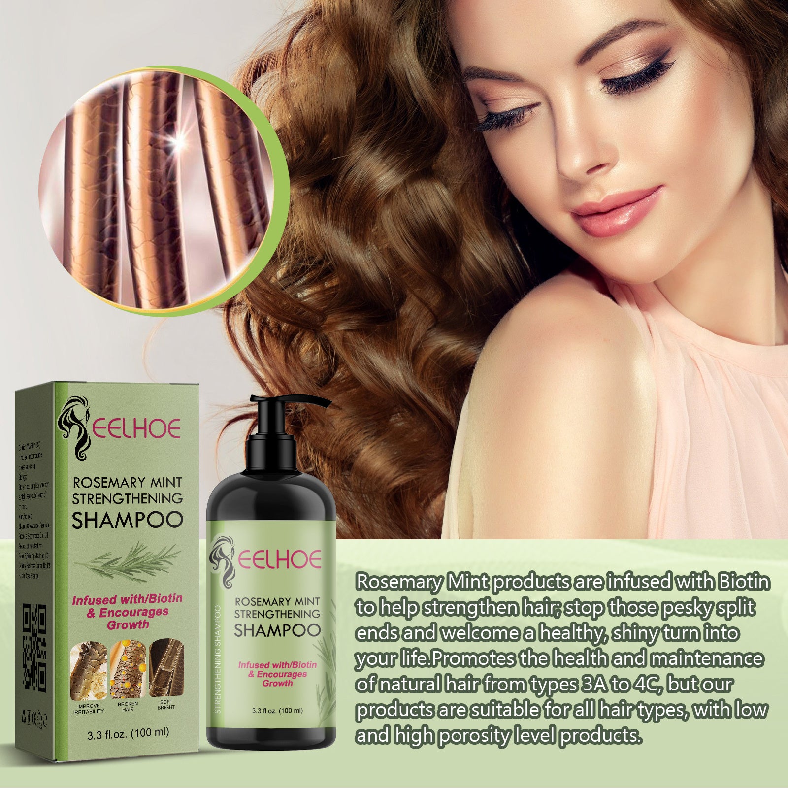 EELHOE Hair Enrichment Essence – Packaging and Texture