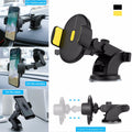 Multi-functional car phone holder with various mounting options