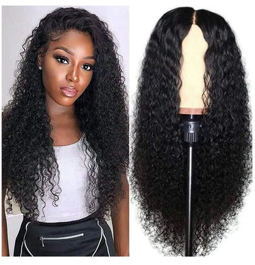 Womens Brazilian Human Long Curly Lace Wavy Hair Wigs
