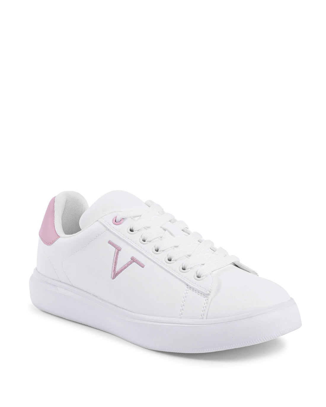 V Italia Women’s Multicolor Sneakers – SNK 004 W White Pink | Casual Street Style Shoes
