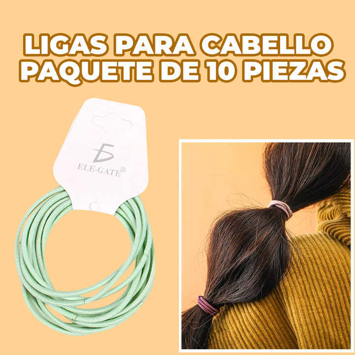 Elastic Hair Bands Pack Of 10 4.5mm