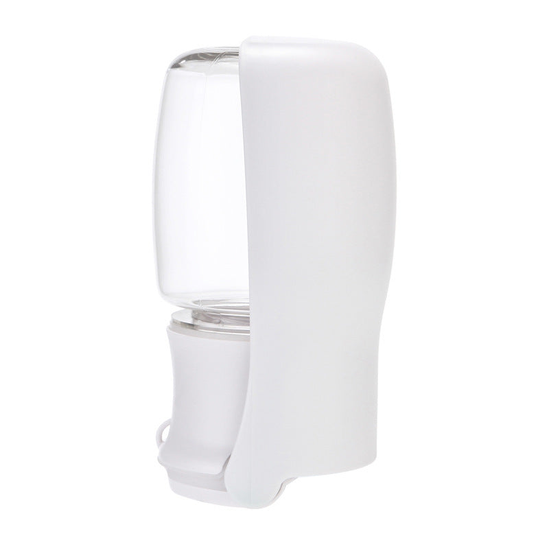 White shin guard with clear plastic cover