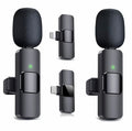 Set of black microphones with attachments