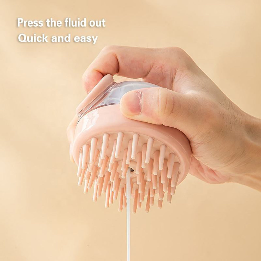 Shampoo Brush Bath Scalp Brush Massage Soft Brush Silicone Head Scrubber Scalp Scratcher Dandruff Silicone Body Scrubber Men Massage Combs