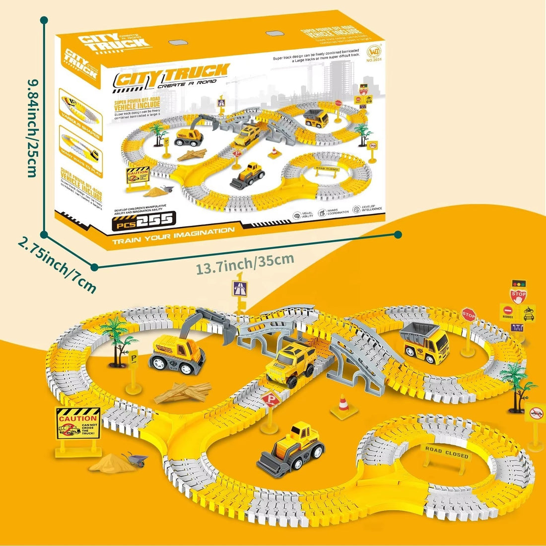 Multi Functional Children's Puzzle Assembly Track Toy
