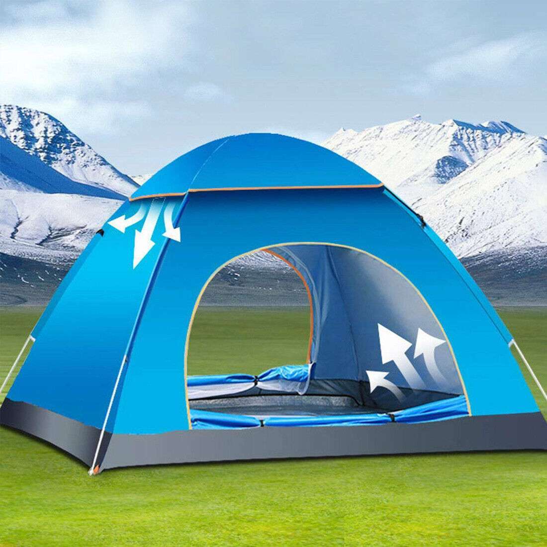 3-4 Person Automatic  Up Outdoor Hiking Camping Tent Waterproof UV Protection