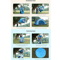 3-4 Person Automatic  Up Outdoor Hiking Camping Tent Waterproof UV Protection