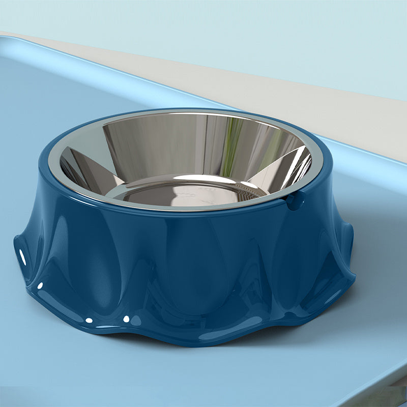 durable BPA-free stainless pet feeding bowl stable base