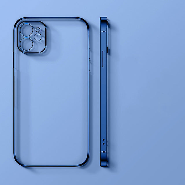 Clear phone case with side view