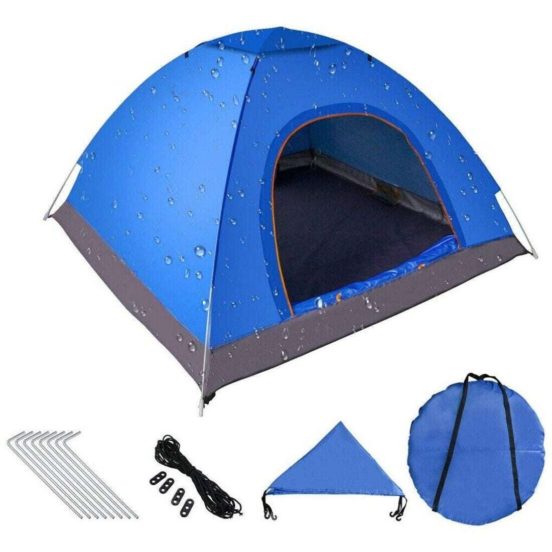 3-4 Person Automatic  Up Outdoor Hiking Camping Tent Waterproof UV Protection