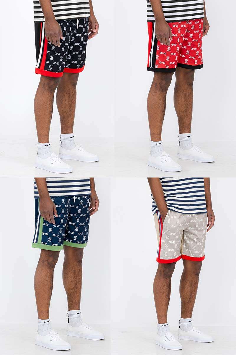 Linked Shorts SP367 – Elastic Waist Drawstring Casual Above Knee Shorts

