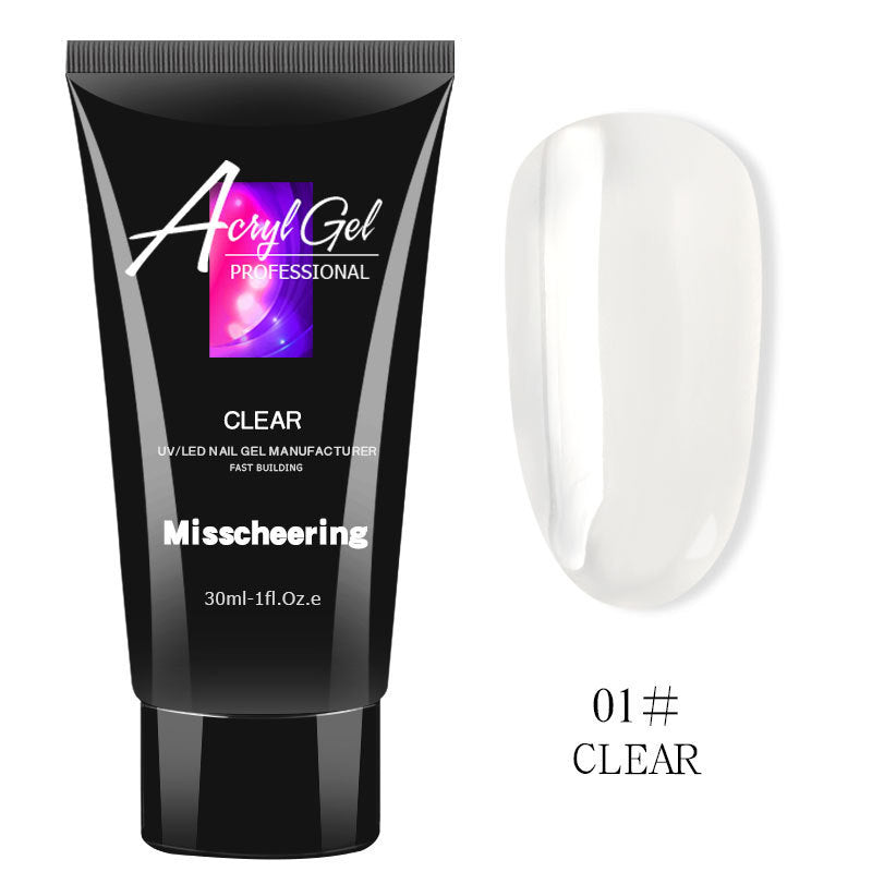 Acryl Gel Painless Crystal Nail Extension Glue – 30 ml UV/LED Builder Gel
