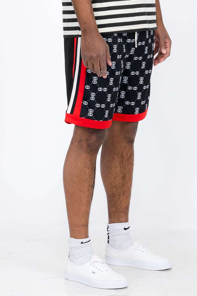 Linked Shorts SP367 – Elastic Waist Drawstring Casual Above Knee Shorts

