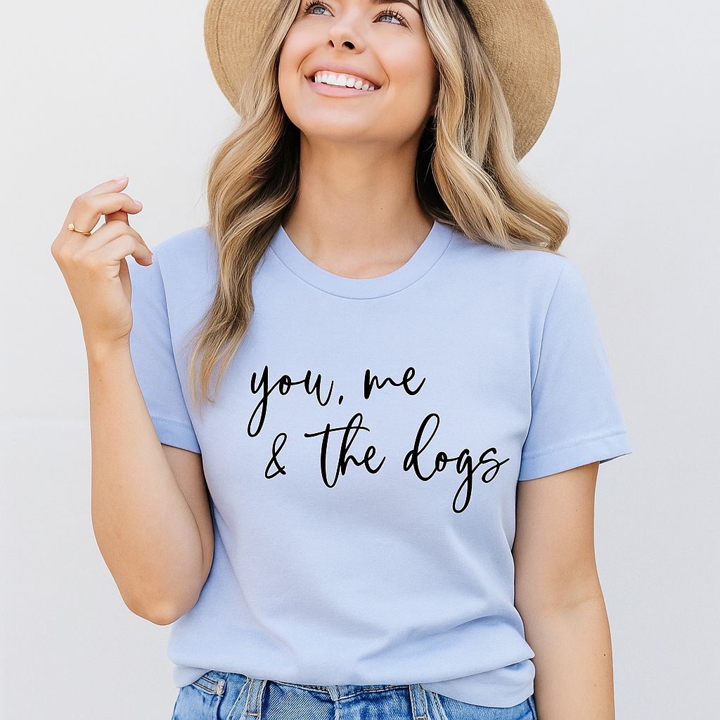 Bella Canvas You Me & The Dogs dog lover tee