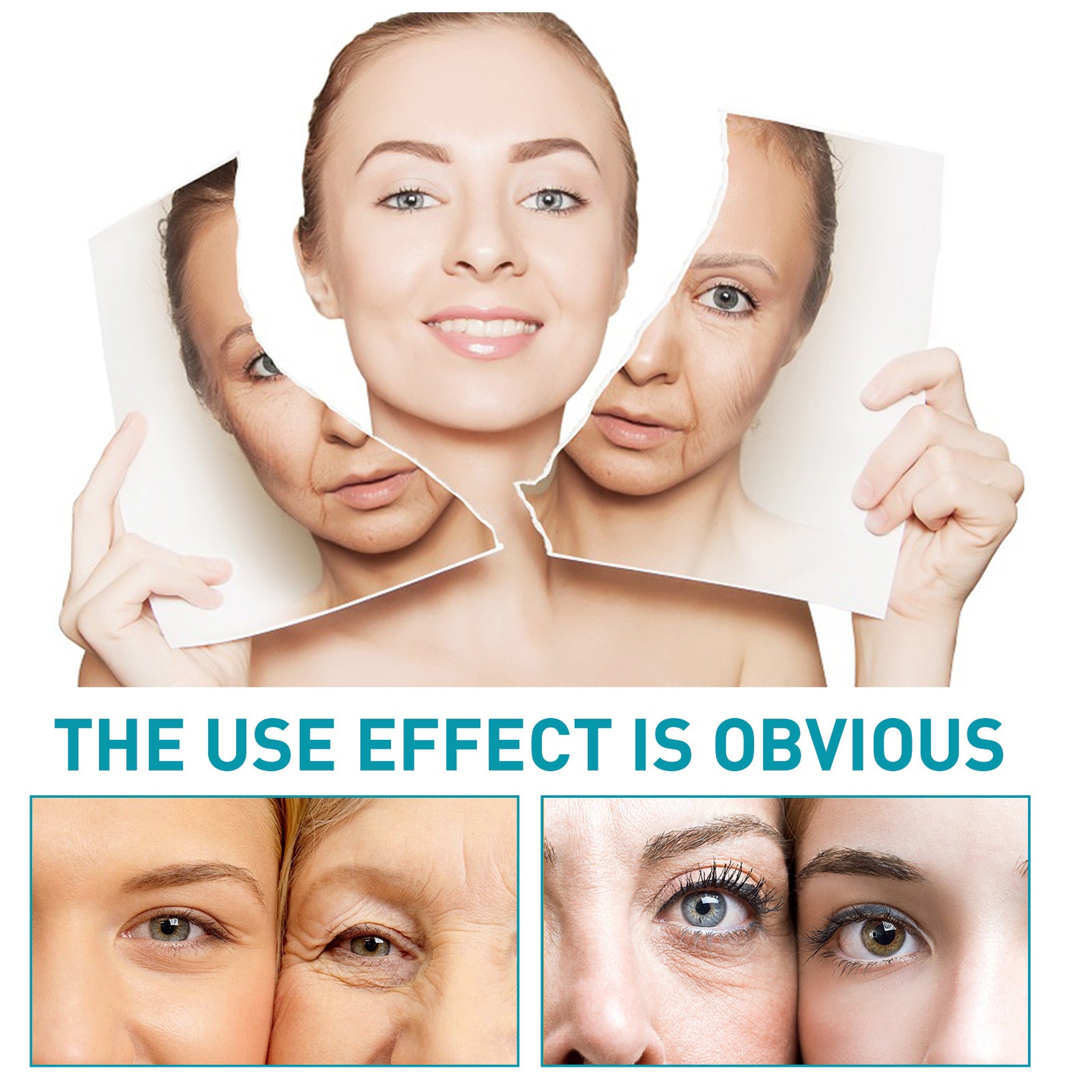 Collage of a woman's face