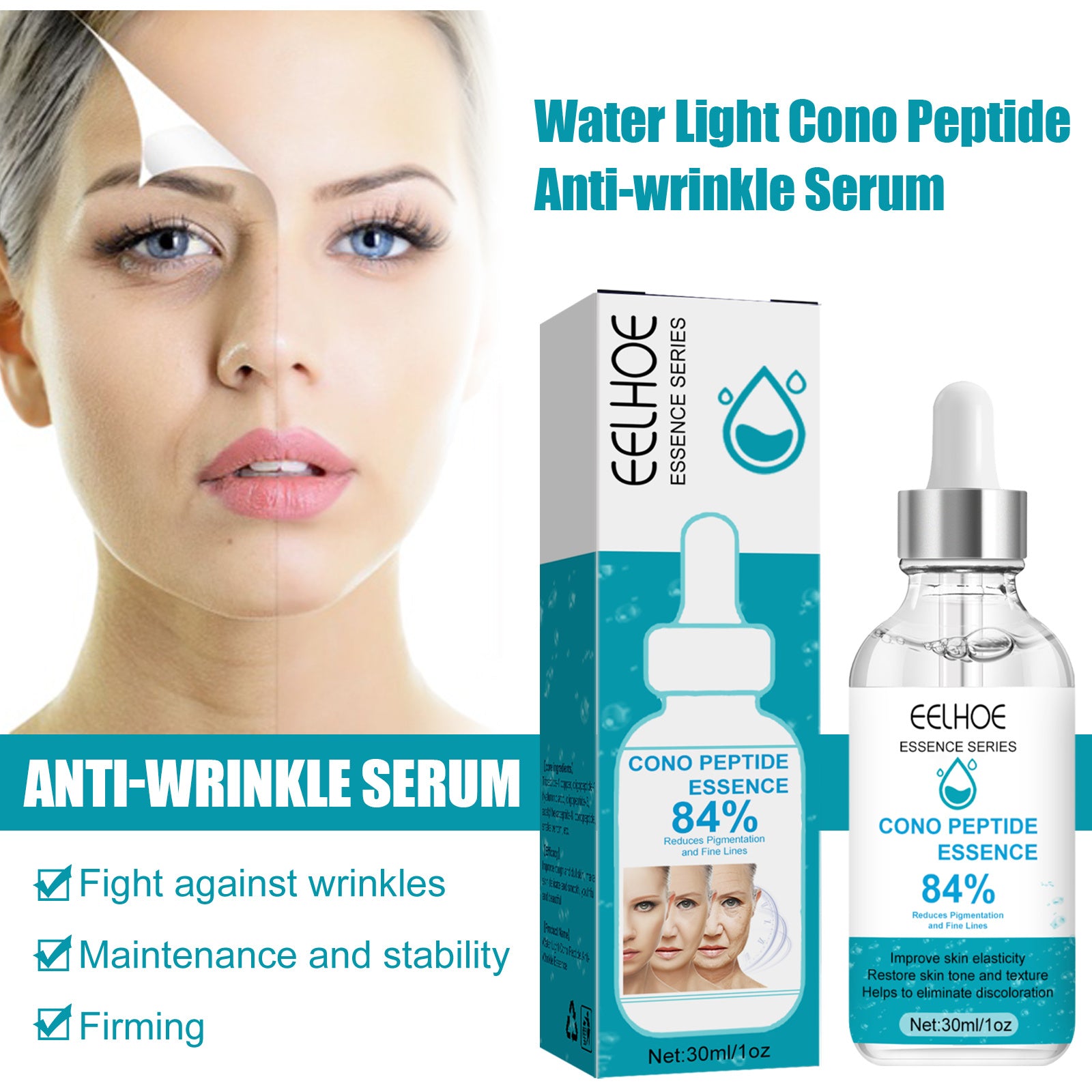 Eelhoe Cono Peptide Anti-wrinkle Serum with packaging