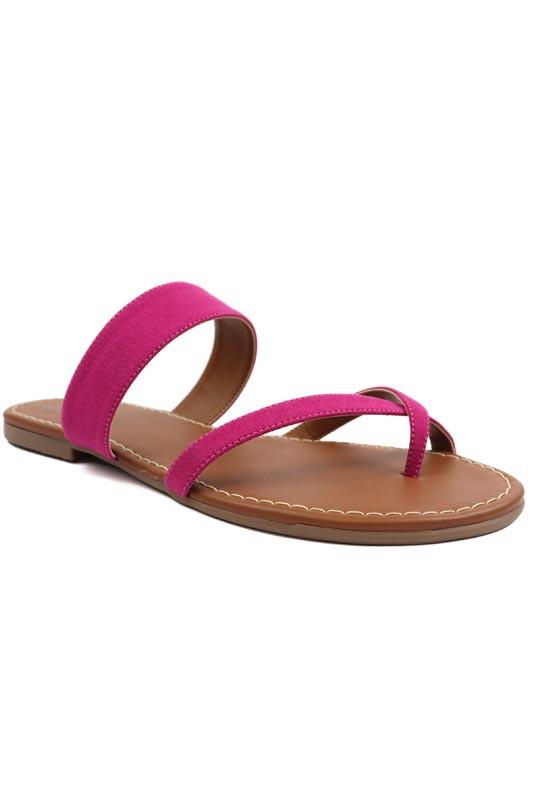 Multiple Band Toe Ring Flat Sandal
