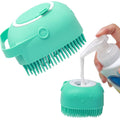 Pet Dog Shampoo Massager Brush - Silicone Grooming Scrubber for Cats & Dogs