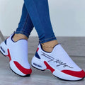 Breathable Wedge Walking Sneakers for Women | Casual Flat Comfort Shoes

