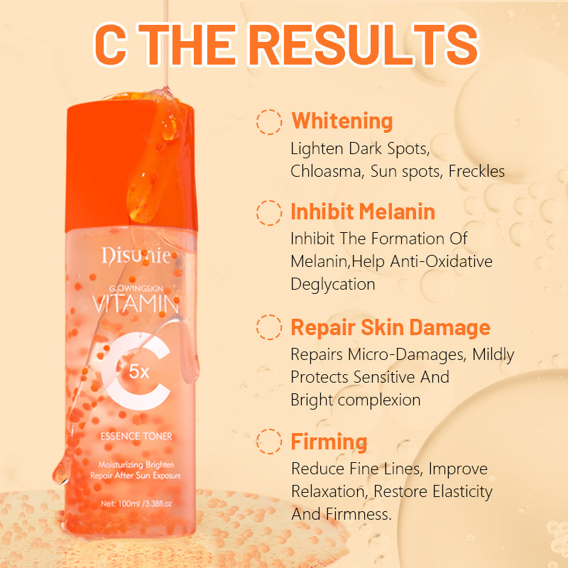 Vitamin C Facial Serum the result: witening, inhibit melanin, repair, skin damage, firming
