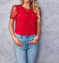 Machine washable women’s summer fit top detail

